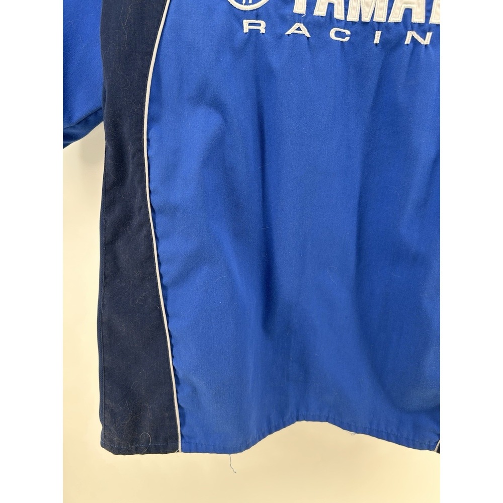 JH Design Yamaha Racing Pit Crew Button Up Shirt XL Embroidered Emblems - Picture 11 of 16